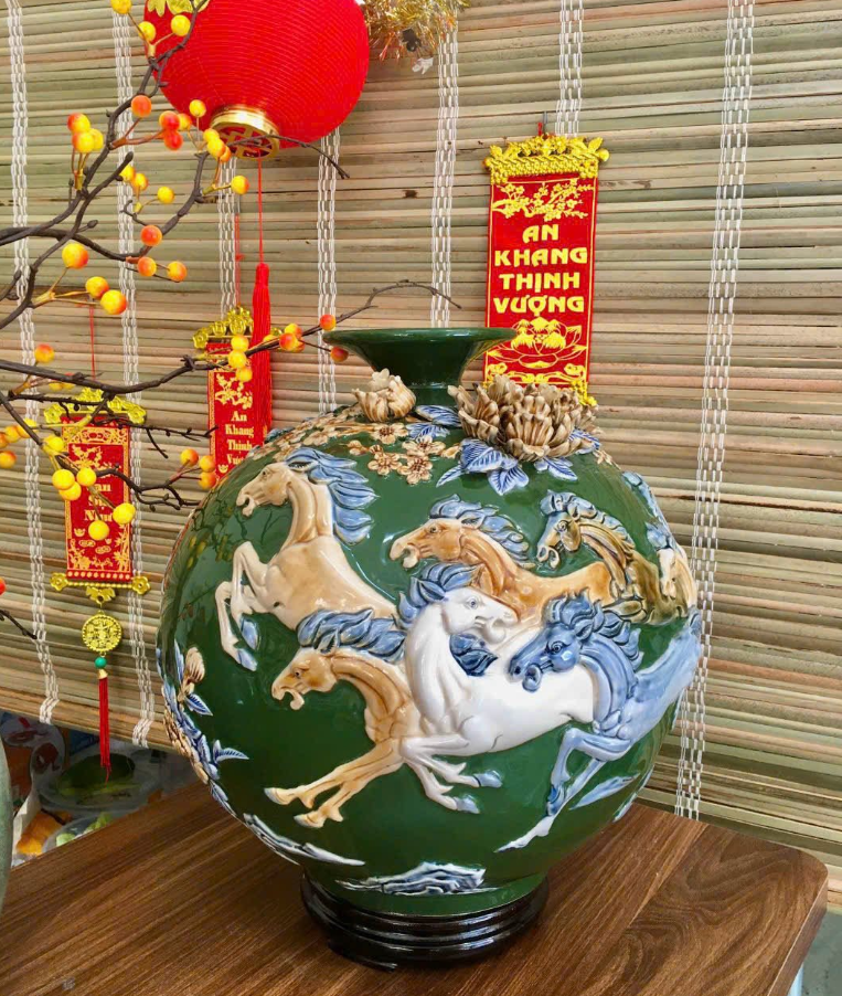 BÌNH HÚT TÀI LỘC CAO 25cm